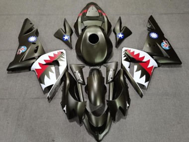 2004-2005 Military Green Shark ZX10R Motorcycle Fairings