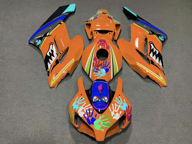 2004-2005 Orange Shark CBR1000RR Motorcycle Fairings