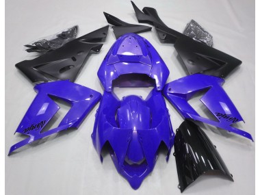 2004-2005 Pearl Blue & Black ZX10R Motorcycle Fairings