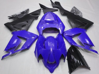 2004-2005 Pearl Blue & Black ZX10R Motorcycle Fairings