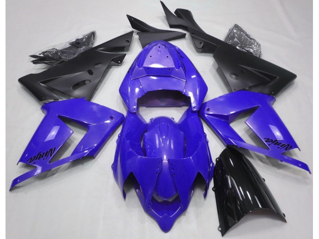 2004-2005 Pearl Blue & Black ZX10R Motorcycle Fairings