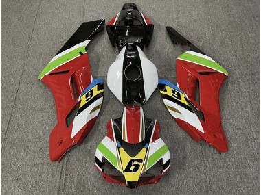 2004-2005 Red 6 CBR1000RR Motorcycle Fairings