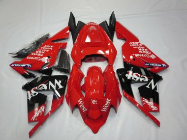 2004-2005 Red West ZX10R Motorcycle Fairings