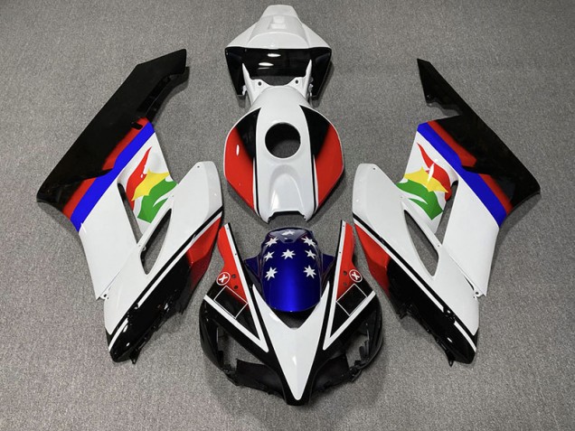 2004-2005 Red and Blue Flag CBR1000RR Motorcycle Fairings