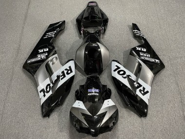 2004-2005 Silver Black Repsol CBR1000RR Motorcycle Fairings