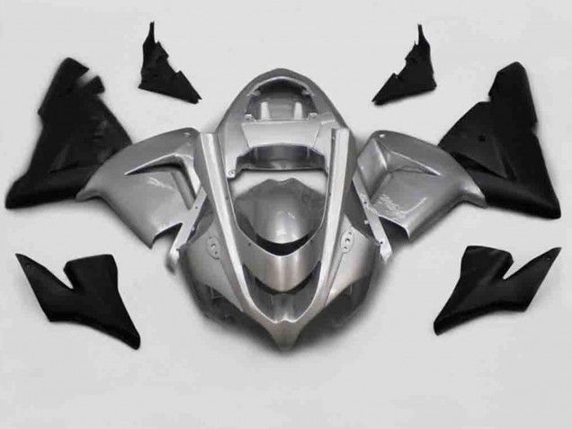 2004-2005 Silver Black ZX10R Motorcycle Fairings