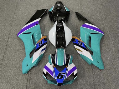 2004-2005 Teal 6 CBR1000RR Motorcycle Fairings