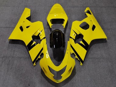 2004-2005 Vibrant Gloss Yellow Custom OEM Style GSXR 600-750 Motorcycle Fairings