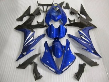 2004-2006 Blue Black and White Gloss Style R1 Motorcycle Fairings