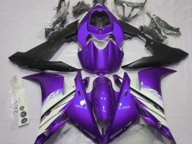 2004-2006 Bright Purple & White R1 Motorcycle Fairings
