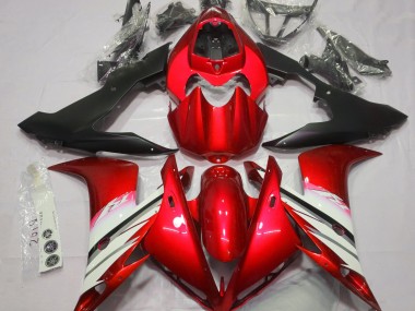 2004-2006 Bright Red & White R1 Motorcycle Fairings
