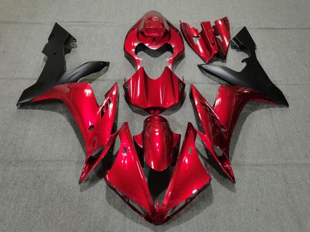 2004-2006 Candy Red & Black R1 Motorcycle Fairings