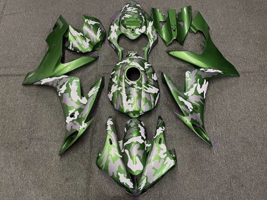 2004-2006 Dark Green Camo R1 Motorcycle Fairings