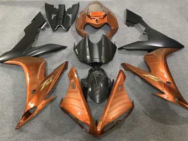 2004-2006 Gloss Orange and Carbon Fiber Style R1 Motorcycle Fairings