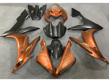 2004-2006 Gloss Orange and Carbon Fiber Style R1 Motorcycle Fairings