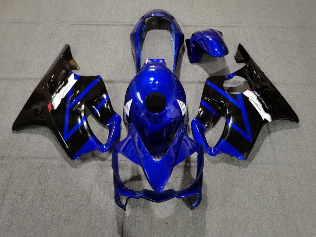 2004-2007 Gloss Blue and Black CBR600 F4i Motorcycle Fairings