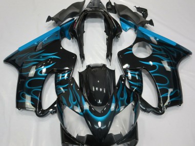 2004-2007 Light Blue Flame CBR600 F4i Motorcycle Fairings