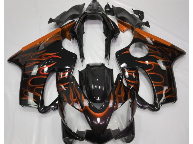 2004-2007 Orange Flame CBR600 F4i Motorcycle Fairings