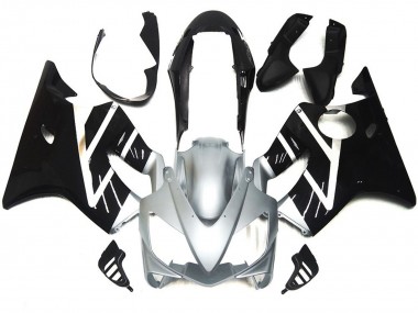 2004-2007 Silver Grey and Gloss Black CBR600 F4i Motorcycle Fairings
