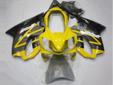2004-2007 Yellow and Silver CBR600 F4i Motorcycle Fairings