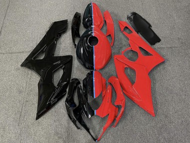 2005-2006 Black and Red GSXR 1000 Motorcycle Fairings
