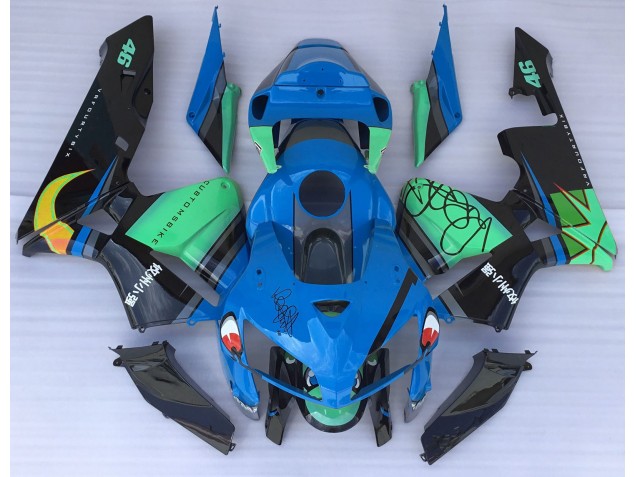 2005-2006 Blue Shark & Green CBR600RR Motorcycle Fairings