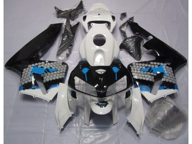 2005-2006 Blue Splatter CBR600RR Motorcycle Fairings