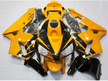 2005-2006 Bright Orange & Gloss Black Design CBR600RR Motorcycle Fairings