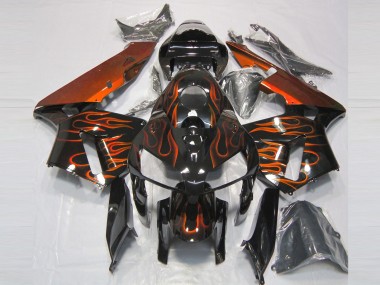 2005-2006 Burnt Orange Flame CBR600RR Motorcycle Fairings