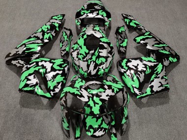 2005-2006 Camo & LIGHT GREEN CBR600RR Motorcycle Fairings