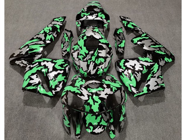 2005-2006 Camo & LIGHT GREEN CBR600RR Motorcycle Fairings