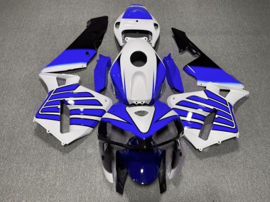 2005-2006 Dark Blue and White Wings CBR600RR Motorcycle Fairings