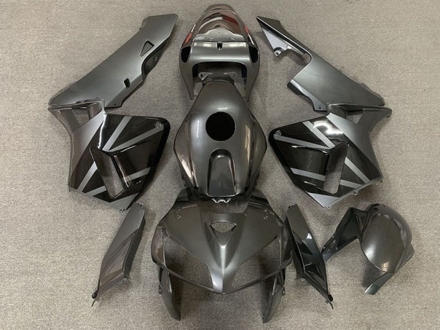 2005-2006 Dark Silver and Black CBR600RR Motorcycle Fairings