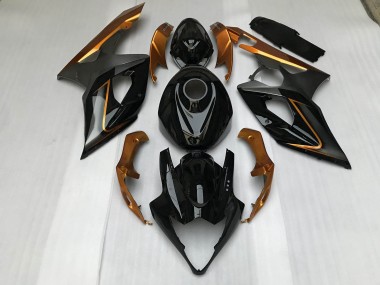 2005-2006 Gloss Black & Bronze GSXR 1000 Motorcycle Fairings