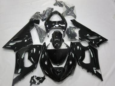 2005-2006 Gloss Black ZX6R Motorcycle Fairings