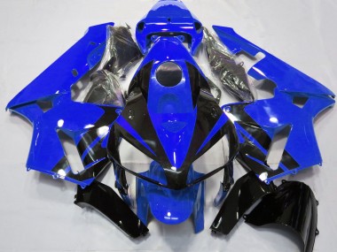 2005-2006 Gloss Blue & Black Design CBR600RR Motorcycle Fairings