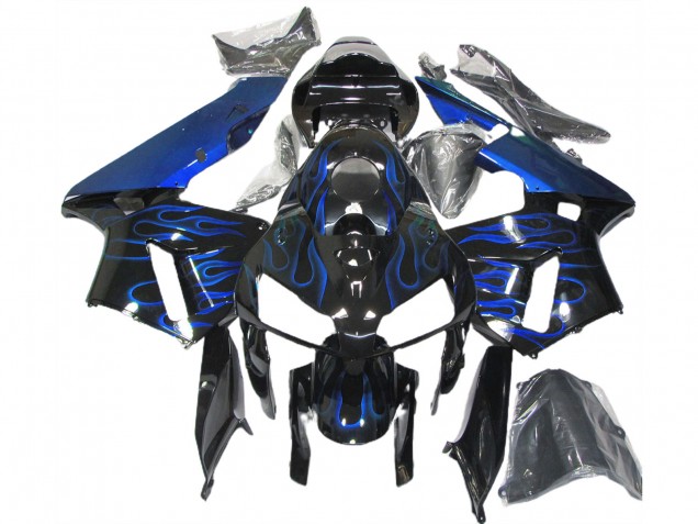 2005-2006 Gloss Blue Flame CBR600RR Motorcycle Fairings