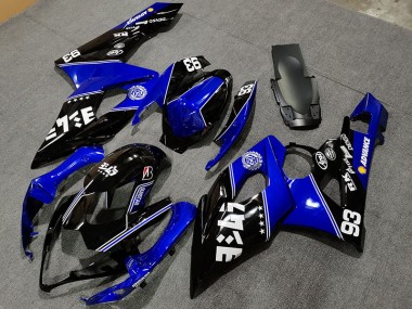 2005-2006 Gloss Blue and Black Custom GSXR 1000 Motorcycle Fairings