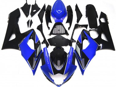 2005-2006 Gloss Blue and Black GSXR 1000 Motorcycle Fairings