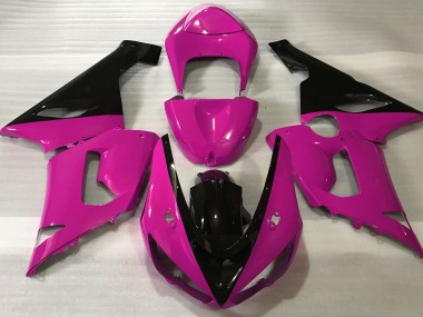 2005-2006 Gloss Pink & Black ZX6R Motorcycle Fairings