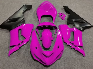 2005-2006 Gloss Pink ZX6R Motorcycle Fairings