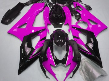 2005-2006 Gloss Pink and Black GSXR 1000 Motorcycle Fairings