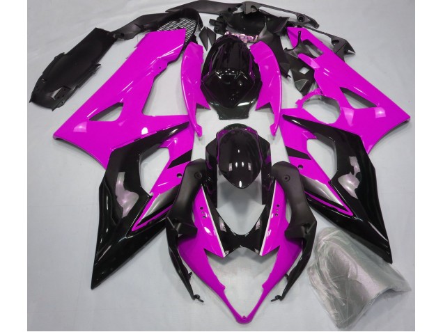 2005-2006 Gloss Pink and Black GSXR 1000 Motorcycle Fairings