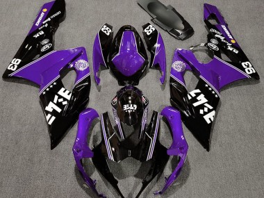 2005-2006 Gloss Purple and Black Custom GSXR 1000 Motorcycle Fairings