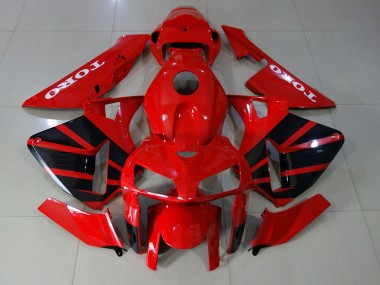 2005-2006 Gloss Red CBR600RR Motorcycle Fairings