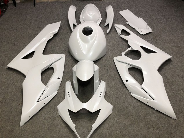 2005-2006 Gloss White Plain GSXR 1000 Motorcycle Fairings