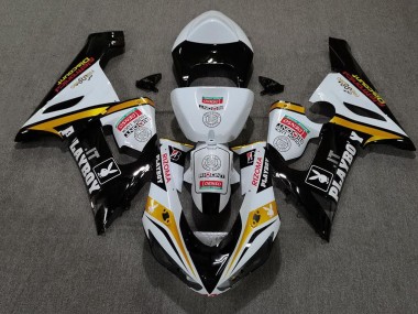 2005-2006 Gold Playboy ZX6R Motorcycle Fairings