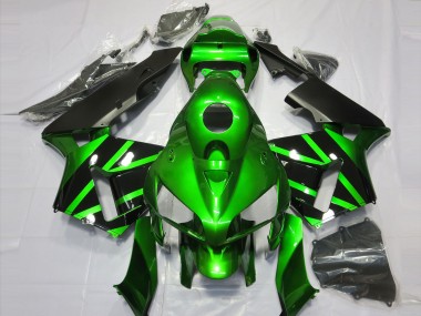2005-2006 Green and Black CBR600RR Motorcycle Fairings