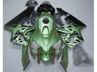 2005-2006 Light Green Flame CBR600RR Motorcycle Fairings