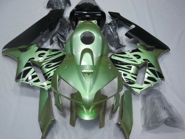 2005-2006 Light Green Flame CBR600RR Motorcycle Fairings